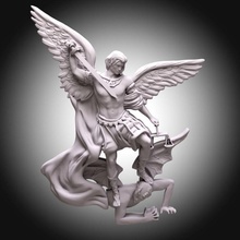 aziz michael gümüş kolye moda güzellik yazdırılabilir sterlin yüzük mücevher melek tanrı isa bilezik heykel sanat takı kolyeler 3d print model - Mito3D