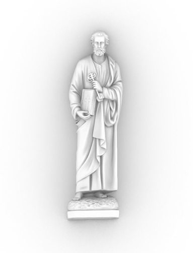 saint peter-phero phero peter catholic statue jesus art sculptures 3D print model - Mito3D