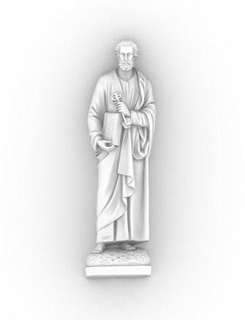 saint peter-phero phero saint peter catholic statue jesus art sculptures  3d print model - Mito3D
