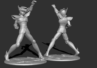 saint seiya 3d modèle impression chevaliers action figures mythologie art sculpture jeux jouets jeu accessoires 3d print model - Mito3D