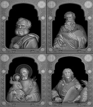 Aziz koleksiyonu - v02 sanat cnc 3d adam Hıristiyanlık katoliklik modelleri heykeller saldana pinos zac heykel jesu oyulmuş orta Katedral Hıristiyan matematiksel 3d print model - Mito3D