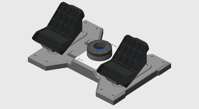 saitek dümen pedallar to cessna dönüştürmek dümenler saygısızlık uçuşlar gamlama uçak havacılık simülatör uçuş simülatörü pedalları logitech oyun kolu direksiyon kendin yap mekanik parçalar hobi 3d print model - Mito3D