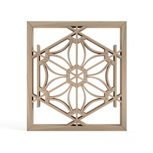 sakurashippo wooden panel intricate design kumiko japan tradition pattern art signs logos 3d print model - Mito3D
