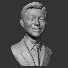 vendedor busto 3d impresión modelo personas humano cabeza retrato figura hombre cara estatua escultura arte esculturas 3d print model - Mito3D