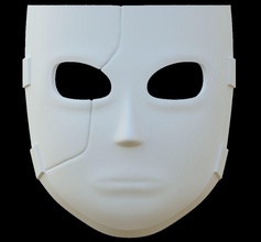 sallyface maske 3d yazdır sally oyun 3dprint basılı plaktik oyuncak oyunlar oyuncaklar 3d print model - Mito3D