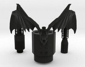 birlikte ejderha nargile takım 2020 2021 toplamak sigara içmek sanat heykeller 3d print model - Mito3D