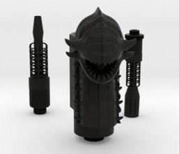 wurm huka kit shisha rauch rohr 2020 2021 kunst skulpturen 3d print model - Mito3D