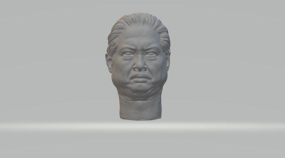 oui accroché tête 3d modèle buste portrait Mads sculpture personnage Masculin Humain art sculptures moyen 3d print model - Mito3D