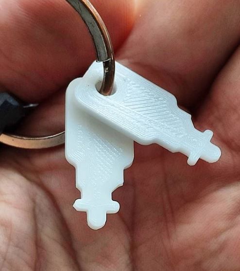 samsonite 388 valise clé remplacement fermer loisir DIY 3D print model - Mito3D