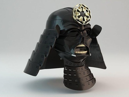 samuray Darth Vader kask star savaşlar Ashigaru konsept Yazdır giyilebilir Bandai Tamashii milletler Disney imparatorluk Sith dövüşçü karanlık Kral yan Sanat taramalar kopyalar 3d print model - Mito3D