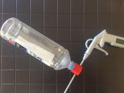 areia blaster adaptador garrafa Coca ar compressor arma fogo tubo lixar passatempo faça mão Ferramentas 3d print model - Mito3D