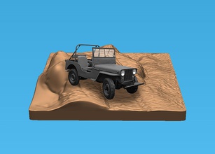 kum taş diyorama Sanat heykel gökyüzü araba doğa klasik güç döküm minyatür hobi Oyna Sıcak tekerlekler savaş araç deko kendin yap 3d print model - Mito3D