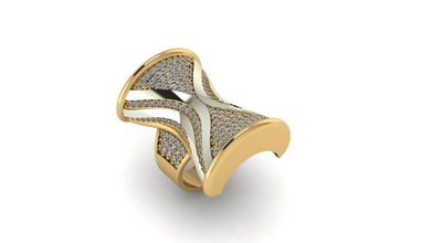sand watch rings 009by jewelry silver jewel ring fashion diamond gem gold jewellery wedding 3d print model - Mito3D
