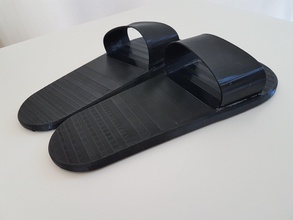 sandal 3d carbon fiber flip flops 3dparts4u allvisuals4u sandals footwear freecad lifehack lifehacks printable print projects project fashion 3d print model - Mito3D