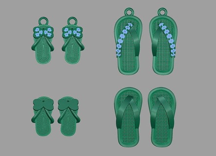 sandales poupées jouets chaussures jouet accessoires poupée décoration impression divertissement statues miniatures porte clés bijoux pendentif art dessin animé mode 3d print model - Mito3D