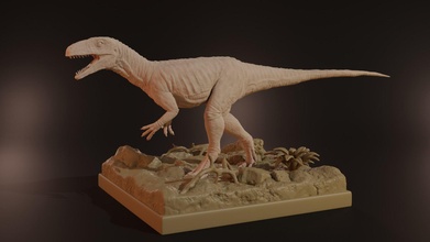 sanjuansaurus dinozor hayvan canavar sürüngen kertenkele tarih öncesi dino nesli tükenmiş doğa iguana rex türler jurassic yaratık godzilla triyas paleontoloji sanjuan arjantin fosil bilim 3d print model - Mito3D