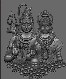 sankar parvati god bhole mahakal parbati shambhu shiva design shankar indian gents ganesha figurines art sculptures 3d print model - Mito3D