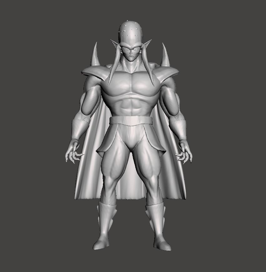 sansho 3d modello blindato uomo mantello drago palla dbz sfera nicky zenzero jr aglio mostarda aceto sale spezia giochi giocattoli 3D print model - Mito3D