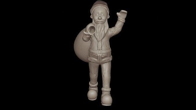 santa claus 3d printing christmas 3dprint print toy printable sculpture game marry games toys statue 3d print model - Mito3D