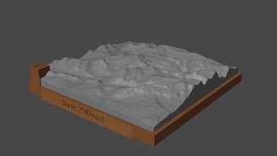 santis montagna paesaggio vulcano terreno ambiente natura fotogrammetria elevazione dem scienza 3d print model - Mito3D