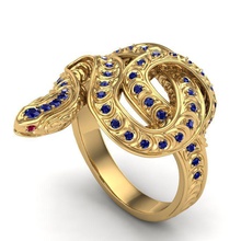 sapphire snake ring jewelry gold printable diamond fashion gem silver brilliant beauty ruby brillant vintag emerald sterling rings 3d print model - Mito3D
