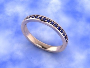 Saphir Hochzeit Ring Gold Silber Fasion Diamant Juwel Schmuck 3djewel 3djewelry 3djewellery Weiß Goldring Gelbring Weißring Lostwaxcasting Modering Ringe 3d print model - Mito3D