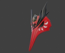 sara kujou geinshin impact masque 39 mener cosplay oiseau diluc costume femme halloween jeux jouets jeu accessoires 3d print model - Mito3D
