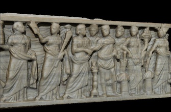 sarcófago dell anona 280 ac italia alivio 280ac arte esculturas imprimible pbr fotogrametría escanear museo arte italiano romano 3d print model - Mito3D