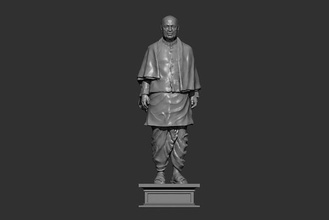 sardar vallabhbhai patela estátua unidade Vallbhbhai Índia político Gerente arte esculturas 3d print model - Mito3D