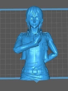 sasha blouse figure attack titan aot sculpture art sculptures body statue resin 3d printing elaborate 3d print model - Mito3D