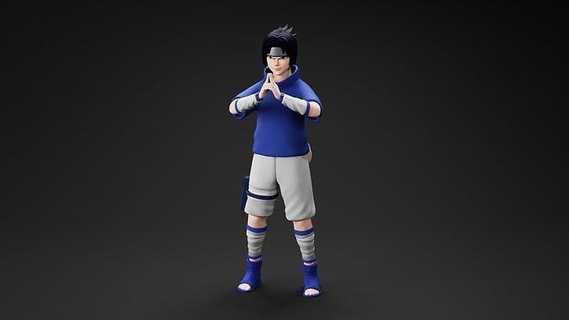 Sasuke Uchiha Naruto Sharingan Anime Manga Ninja Spiele Spielzeuge 3d print model - Mito3D