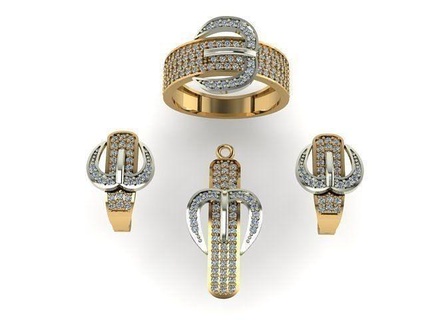 Sam 07 bijoux art mariage gemme brillant argent imprimable blanc or sterling diamant bague engagement saphir pendentif Collier pendentifs 3d print model - Mito3D