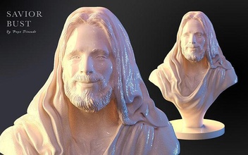 Retter Büste Jesus Torso drucken Modell Salvador Christus Bibel lds sud Religion Christian Kunst Skulpturen religiou Objekt 3d print model - Mito3D