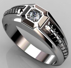 escala de anillo la joyería oro plata 3d modelo archivo prointer el prototipo gem diamante cruz colgante aretes reto los anillos 3d print model - Mito3D
