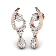 scallop earring jewels jewelery jewelry jewellery jewel earrings jewllery diamond precious hoopearring jewel3d vihad3d gem gold silver brilliant art 3d print model - Mito3D