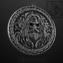 scandinavian pendant warrior crow sign suspension scandinavia slavs faith pattern russia seal walru jewelry pendants 3d print model - Mito3D