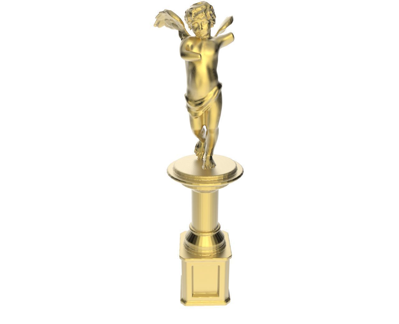 scanné cupidon statue l'amour divinité mythologie romain dieu civilisation culture sculpture art scans répliques 3D print model - Mito3D
