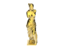 escaneado vênus milo estátua varredura escultura louvre estatuetas grego museu antigo arqueologia afrodite arte varreduras réplicas 3d print model - Mito3D