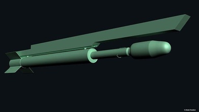 cicatriz m10 foguete militares lançador ogiva USAF ar terra passatempo faça 3d print model - Mito3D