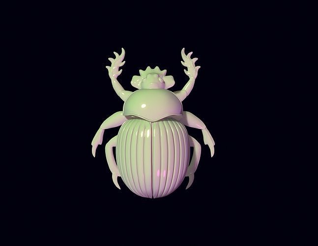 Skarabäus Käfer Spielzeug Insekt Statuette Figur Natur Flora Sommer botanisch Fehler Wissenschaft Biologie druckbar Tiere Spiele Spielzeuge 3D print model - Mito3D