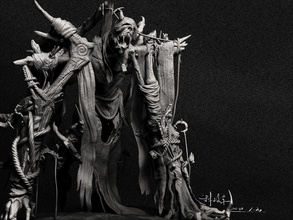 espantalho d191027v14 jogos-brinquedos esculpir 3d escultura Impressão imprimir zbrush zpr o personagem de malha printable jogos brinquedos 3d print model - Mito3D