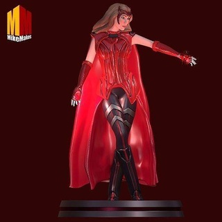 kırmızı cadı wanda maximoff heykel hayret mcu yenilmezler doktor garip multiverse delilik değişken kostüm oyunu heykelcik sanat heykeller 3d print model - Mito3D
