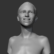 Scarlett johansson 3d drucken Modell Charakter Kopf Porträt Büste Frau weiblich Gesicht Präsident Mädchen niedlich Skulptur Schauspielerin Kunst Skulpturen 3d print model - Mito3D