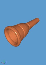 schaller 1 l trombon ağızlık müzik enstrüman pirinç trompet bariton euphonium tuba oynama müzikal hobi kendin yap 3d model yazdırmaya hazır 3d print model - Mito3D