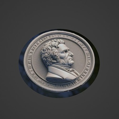 schopenhauer médaillon collier pendentif médaille historique scientifique science philosophe einstein voltaire newton bijoux broches 3d print model - Mito3D