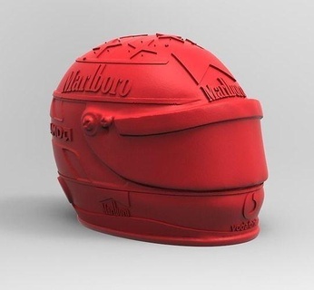 Schumacher capacete f1 Fórmula formula1 Ferrari Marlboro amd vodafone Casco raça corredor pista automóveis auto histórico arte esculturas 3d print model - Mito3D