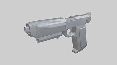 sci fi aviator mq12 tabanca bilimkurgu bilim uzay gelecek fütüristik silah lazer fütürizm kurgu hayali ateşli revolver tabancalar silahlar 3d print model - Mito3D