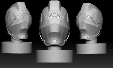 sci-fi casco 3d imprimibles modelo art protección la anatomía armadura ciencia cuerpo helm el escudo blindados scifi ciencia-ficción hardsurface 3dprint imprimible las esculturas 3d print model - Mito3D