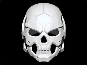 sci-fi skull custom helmet sci fi mask airsoft cosplay 3dshophelmet protection games toys game accessories warrior knight war oni military person 3d print model - Mito3D