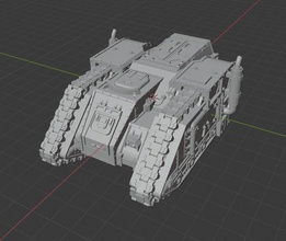sci-fi transport army of humanityt old wh40k warhammer scifi military 3dprint printable vehicle boardgame proxy figure games toys board 3d print model - Mito3D